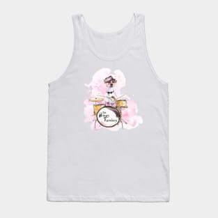 Jack Russell Terrier Playing Drums Tank Top